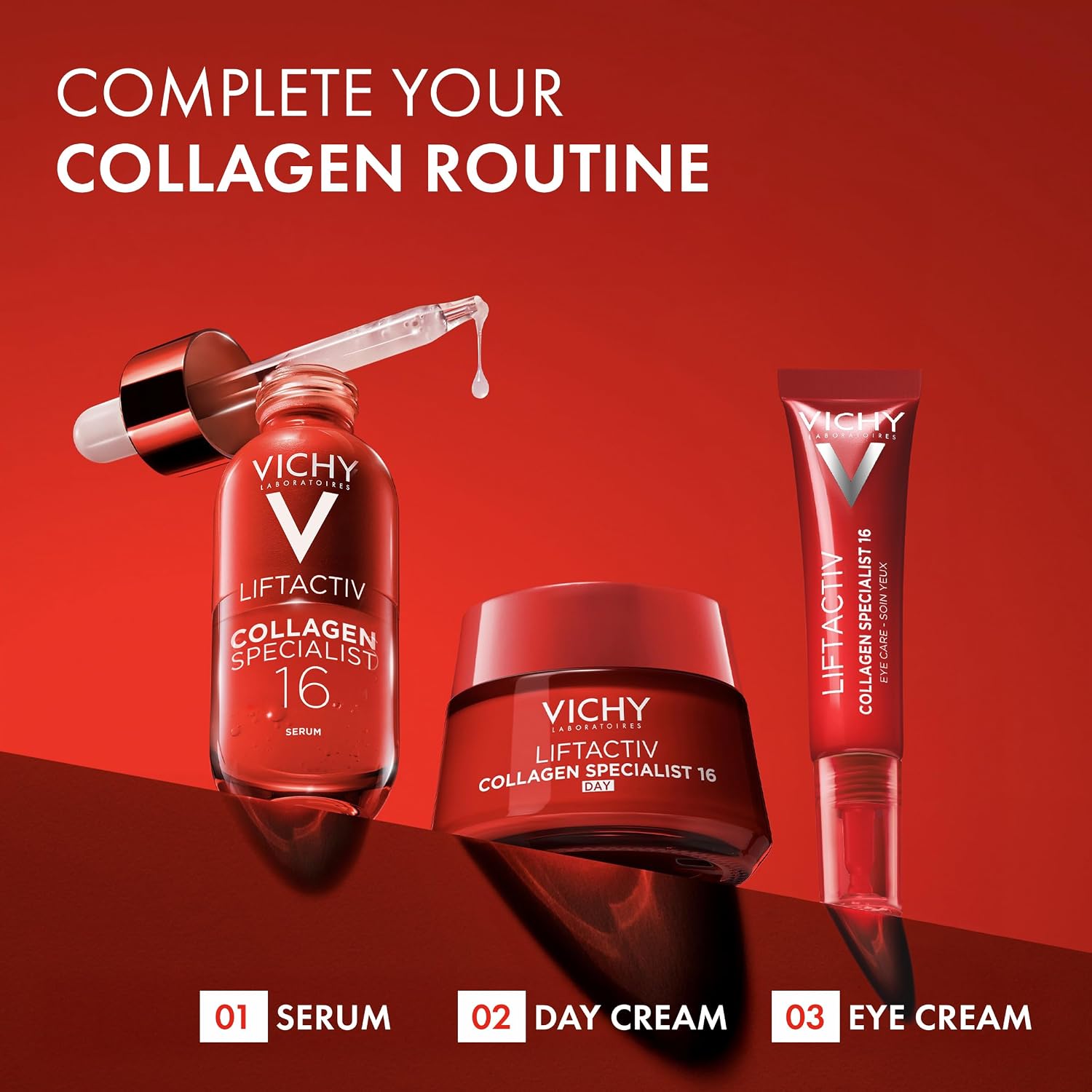 Vichy Liftactiv Collagen Specialist Eye Care 15ml – Targets Wrinkles, Eye Bags & Dark Circles