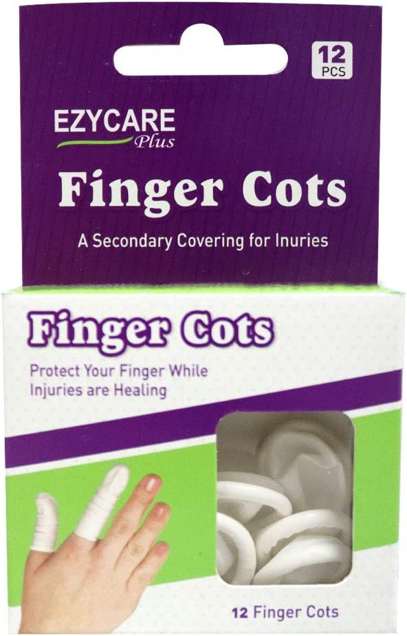 Ezycare Latex Finger Cots 12`S