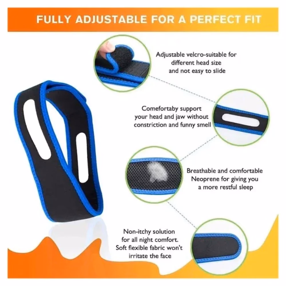 Ezycare Anti-snoring Chin Strap For Snoring Support 38600