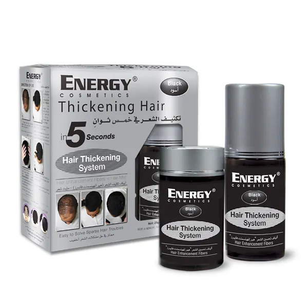 Energy Black Hair Thickening System Kit