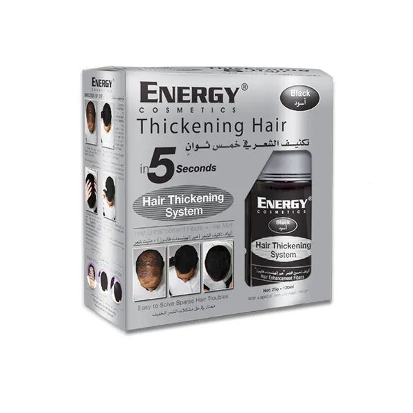 Energy Black Hair Thickening System Kit