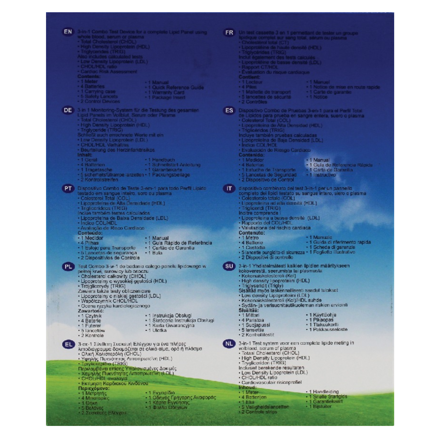Mission 3-in-1 Lipid Profile Cholesterol Test Device For Home Testing