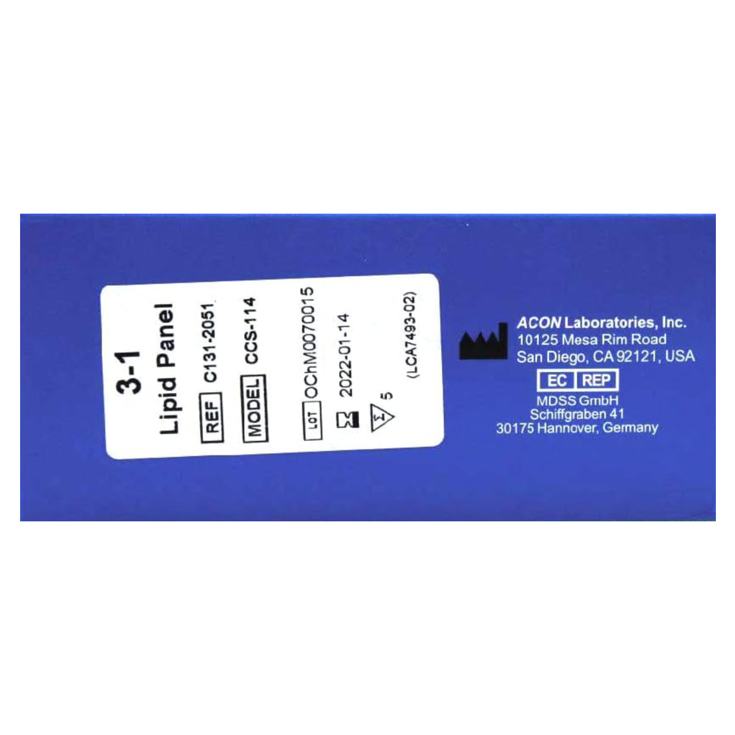 Mission 3-in-1 Total Cholesterol Test Strips For Home Testing 5's