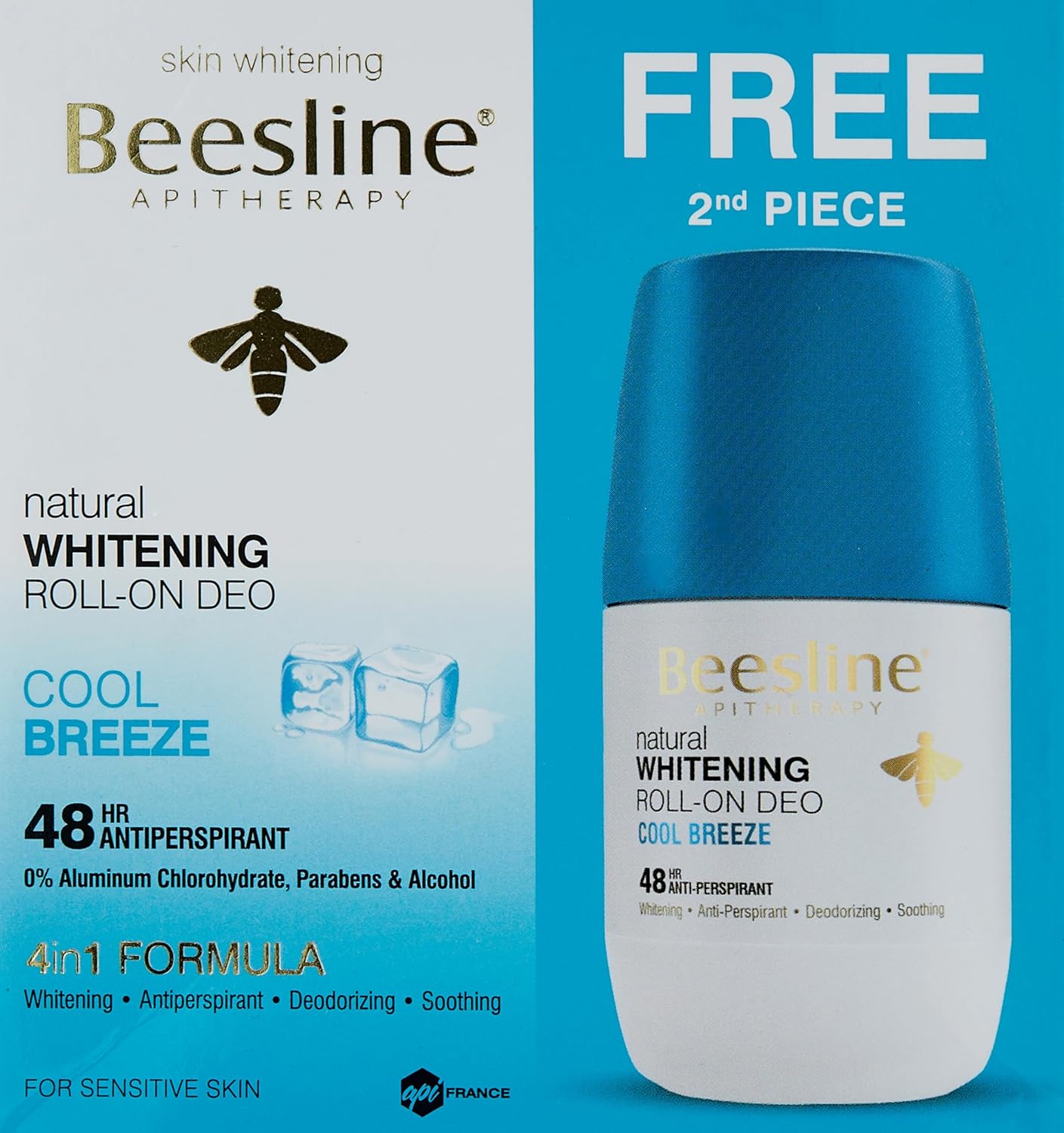Beesline Whitening Roll-on Deodorant Cool Breeze For Brighter Underarms Buy 1 Get 1 Free Bundle Offer
