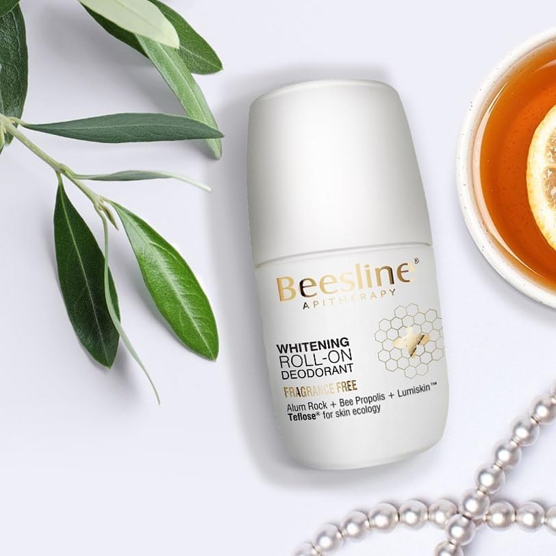 Beesline Whitening Roll-on Deodorant 48h Fragrance Free 2 X 50ml (1+1 Free) – Brightening, Sweat & Odour Protection For Sensitive Underarms
