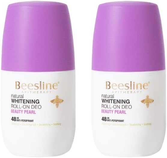 Beesline Whitening Roll-on Deodorant 48h Beauty Pearl 2 X 50ml (1+1 Free) – Brightening, Sweat & Odour Protection