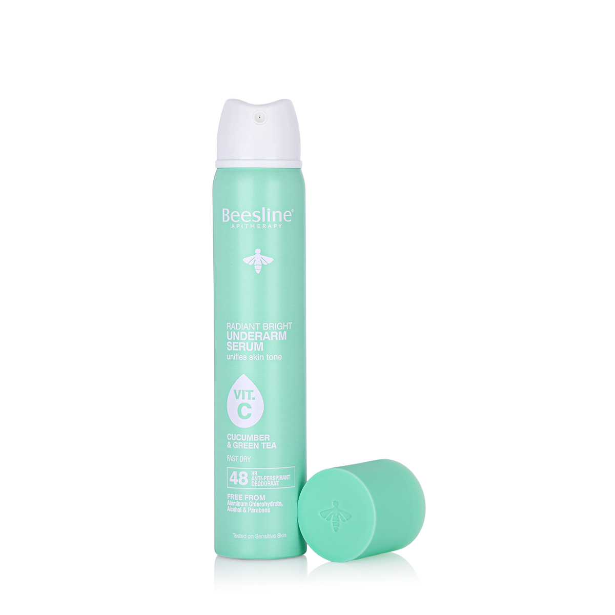 Beesline Radiant Bright Underarm Serum Cucumber & Green Tea 2 X 150ml (1+1 Free) – 48h Sweat Protection & Underarm Brightening