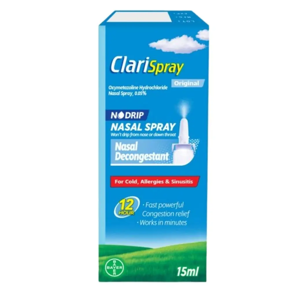 Clarispray Original Nasal Decongestant Spray 15ml