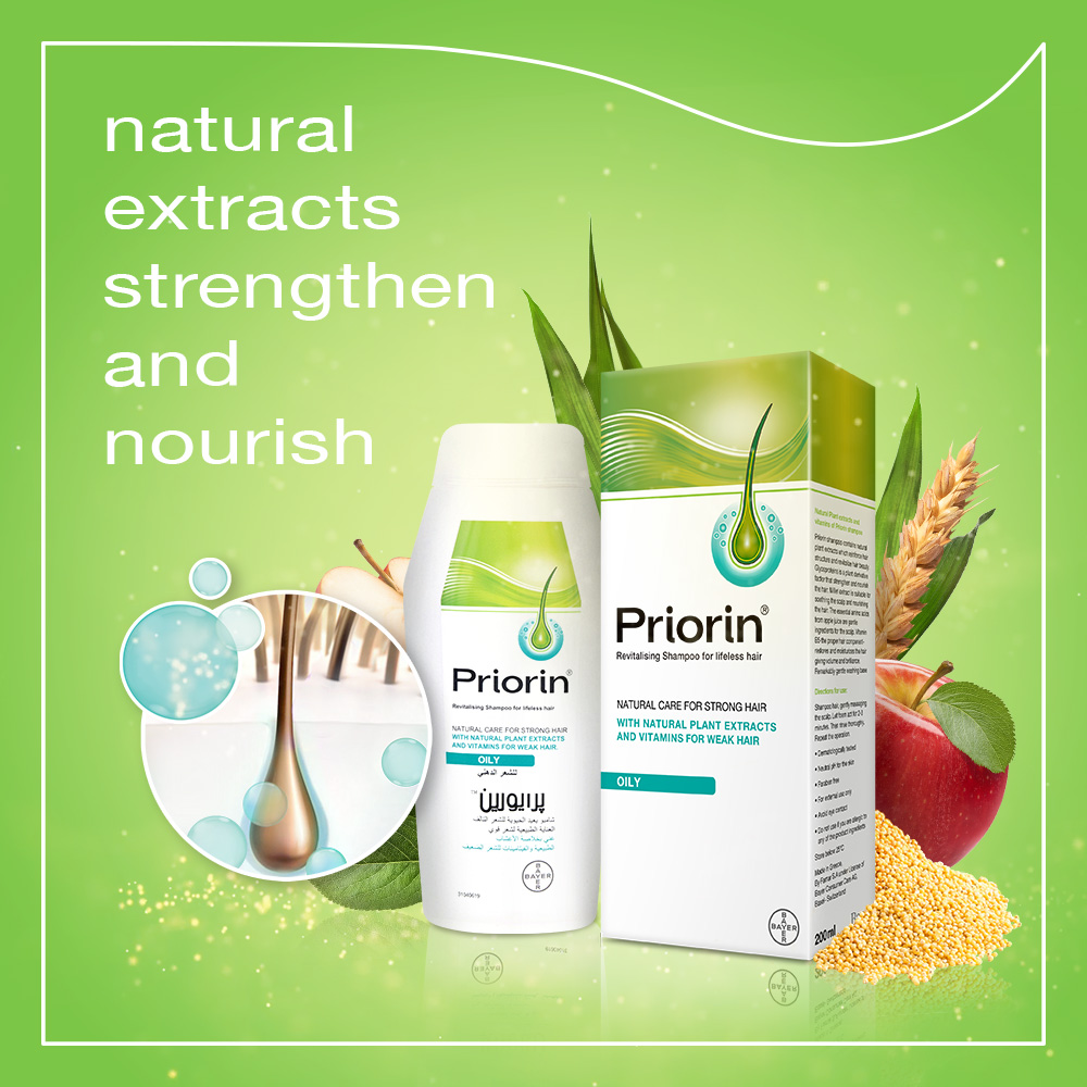 Priorin Shampoo For Oily Hair 200ml – Strengthening & Volumising Hair Care