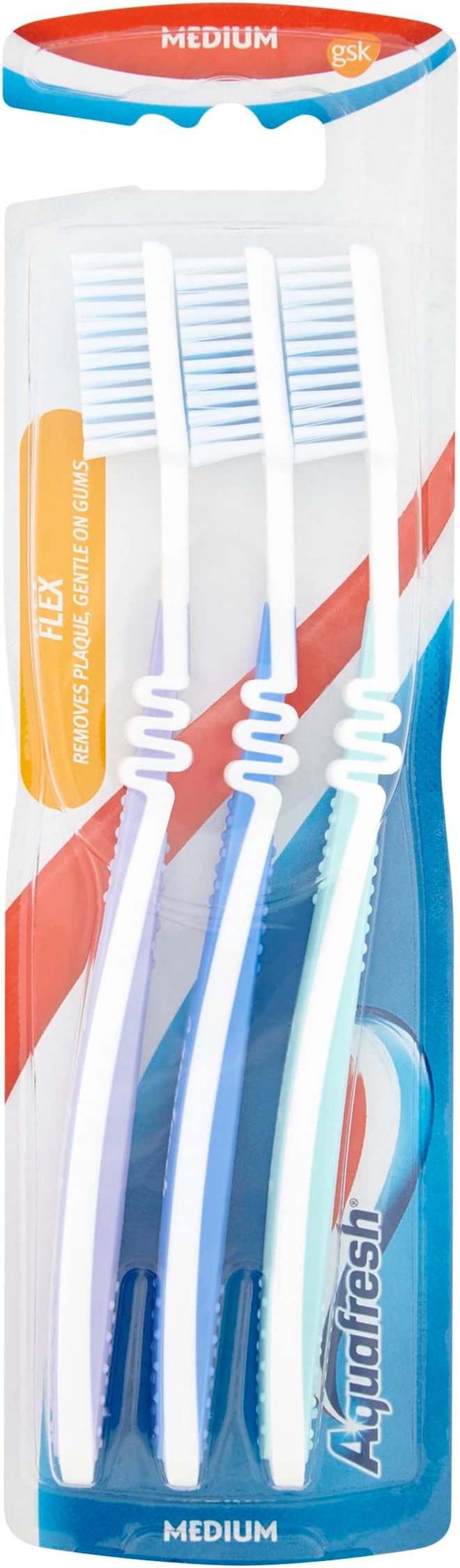 Aquafresh Clean & Flex Toothbrush Medium 3's