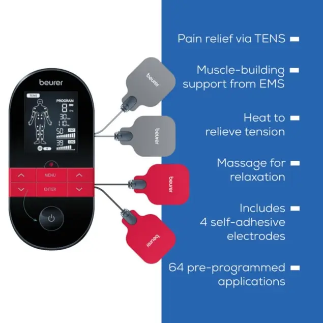 Beurer Digital Tens Unit Em59 For Pain Relief & Muscle Stimulation