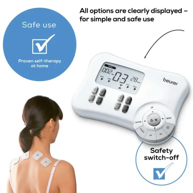Beurer Digital Tens/ems Unit Em80 For Pain Relief & Muscle Stimulation