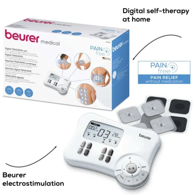 Beurer Digital Tens/ems Unit Em80 For Pain Relief & Muscle Stimulation