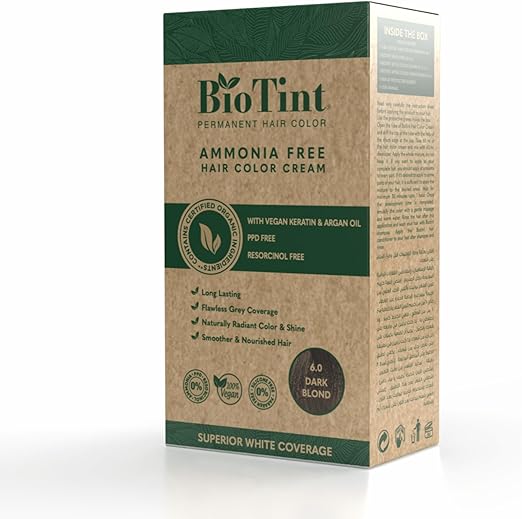 Biotint Permanent Hair Color 6.0 Dark Blond Single Pack (191047)