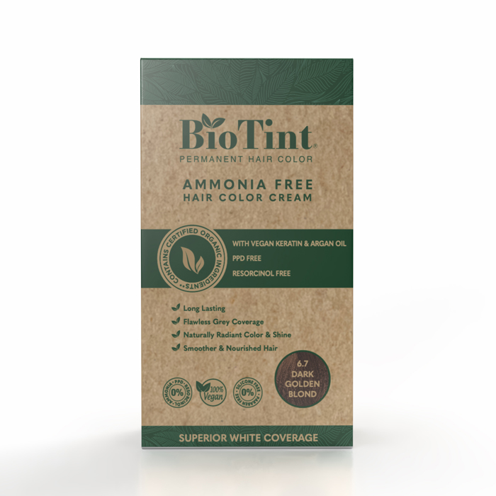Biotint Permanent Hair Color 6.7 Dark Golden Blond Single Pack (191054)