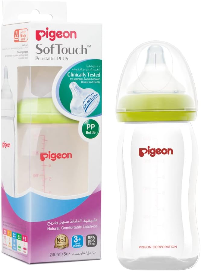 Pigeon Softouch Wide Neck Pp Nursing Bottle 240ml