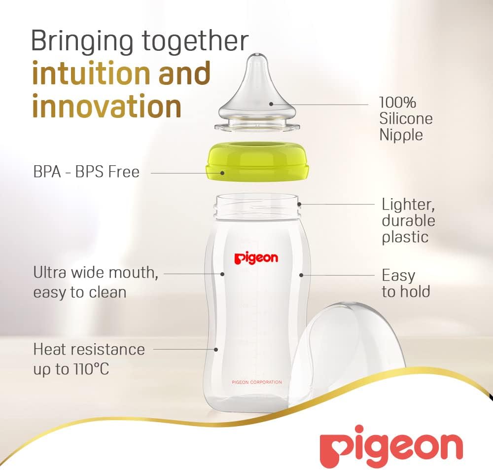 Pigeon Softouch Wide Neck Pp Nursing Bottle 240ml