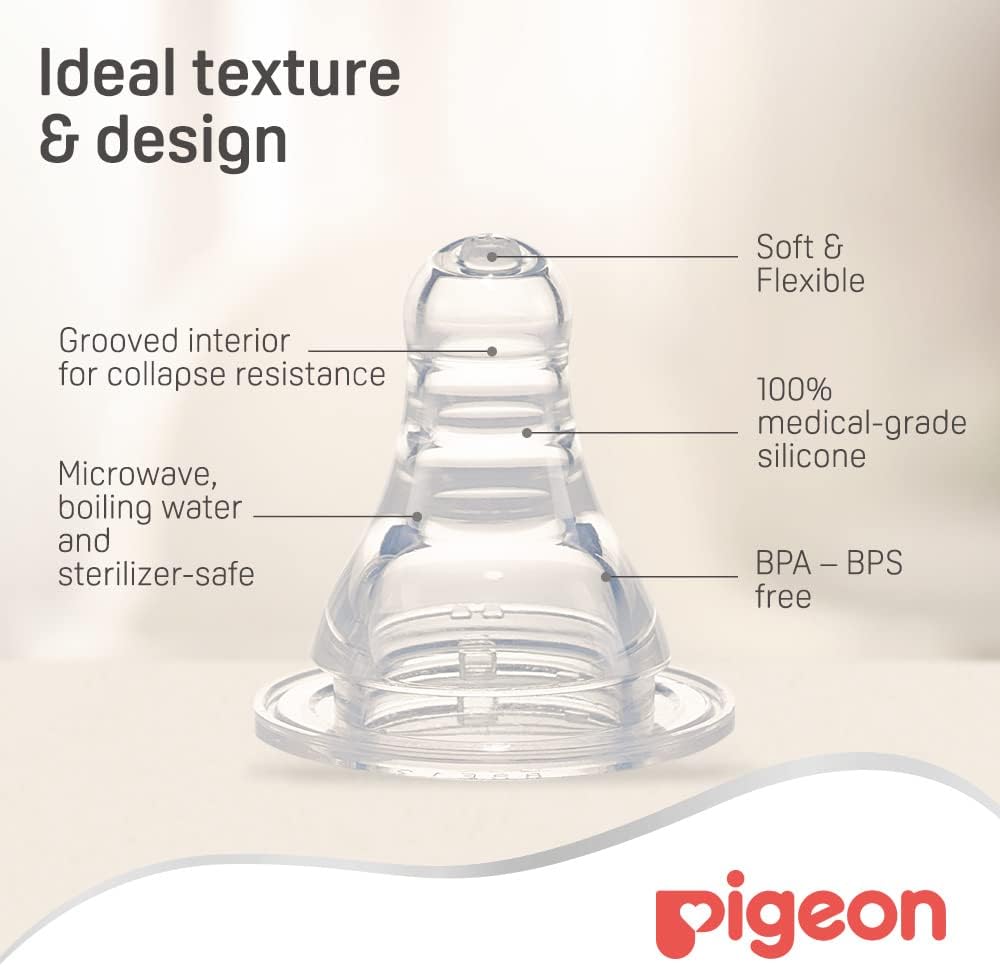 Pigeon S-type Nipple (m) 2pcs Blister