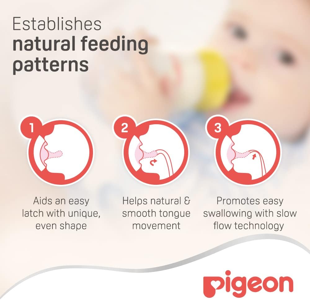 Pigeon S-type Nipple (m) 2pcs Blister
