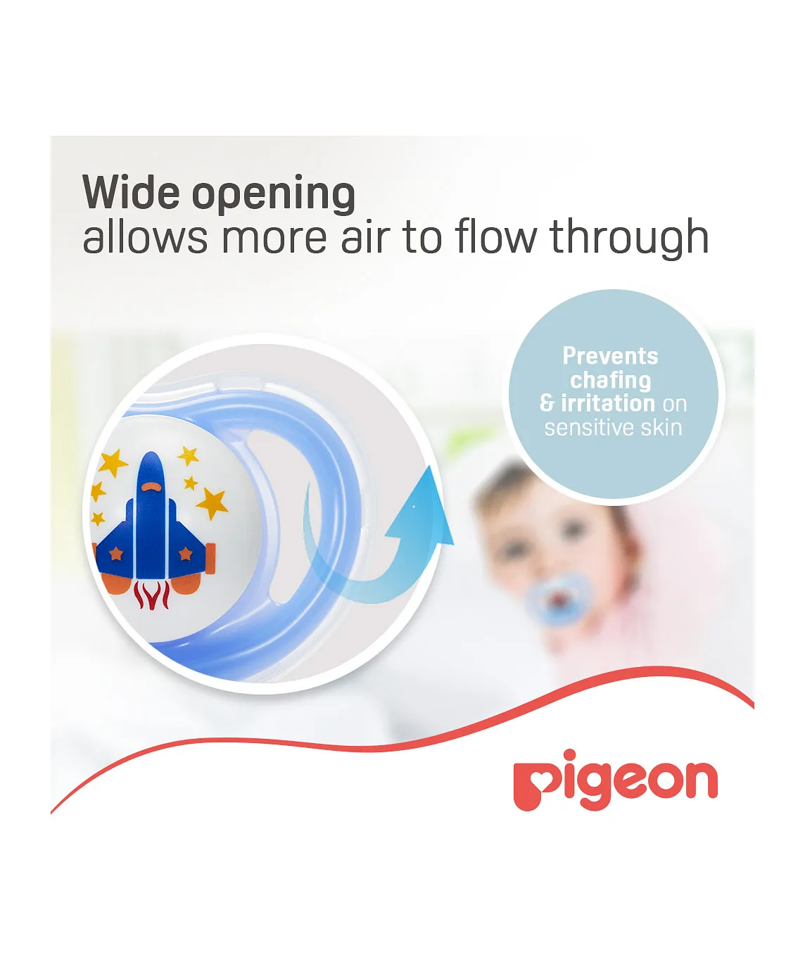 Pigeon Minilight Pacifier Size M (boy)