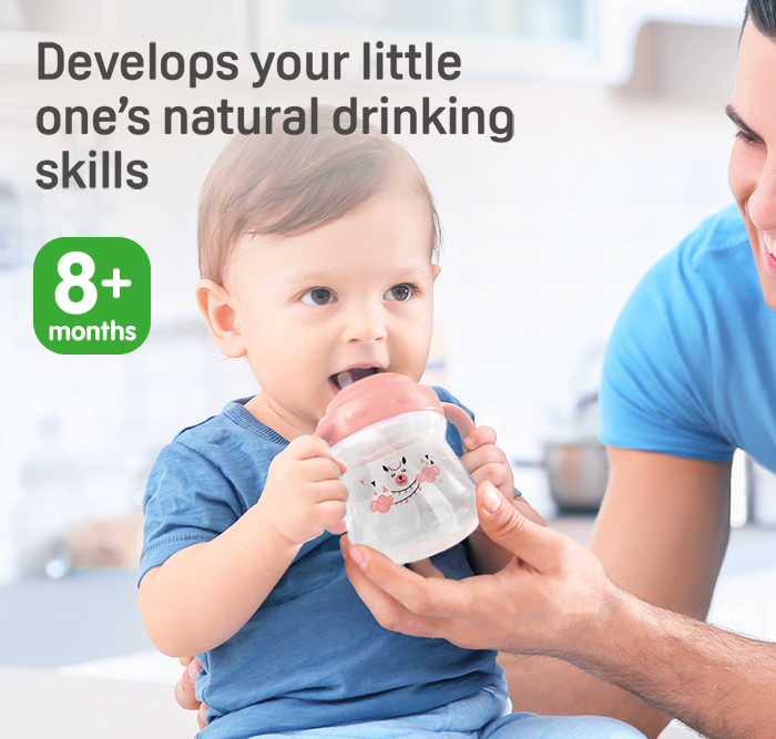 Pigeon Magmag Straw Cup Step 3 Hanging Type Pink (15734)