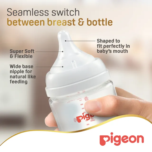 Pigeon Softouch Glass Nursing Bottle 240 Ml