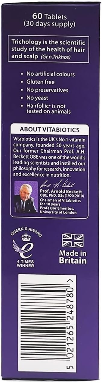 Vita Biotics Hairfollic Woman Tablets 60's