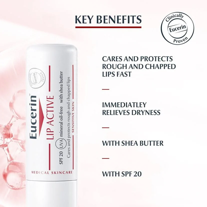 Eucerin Active Lip Care Balm Stick 4.5gm