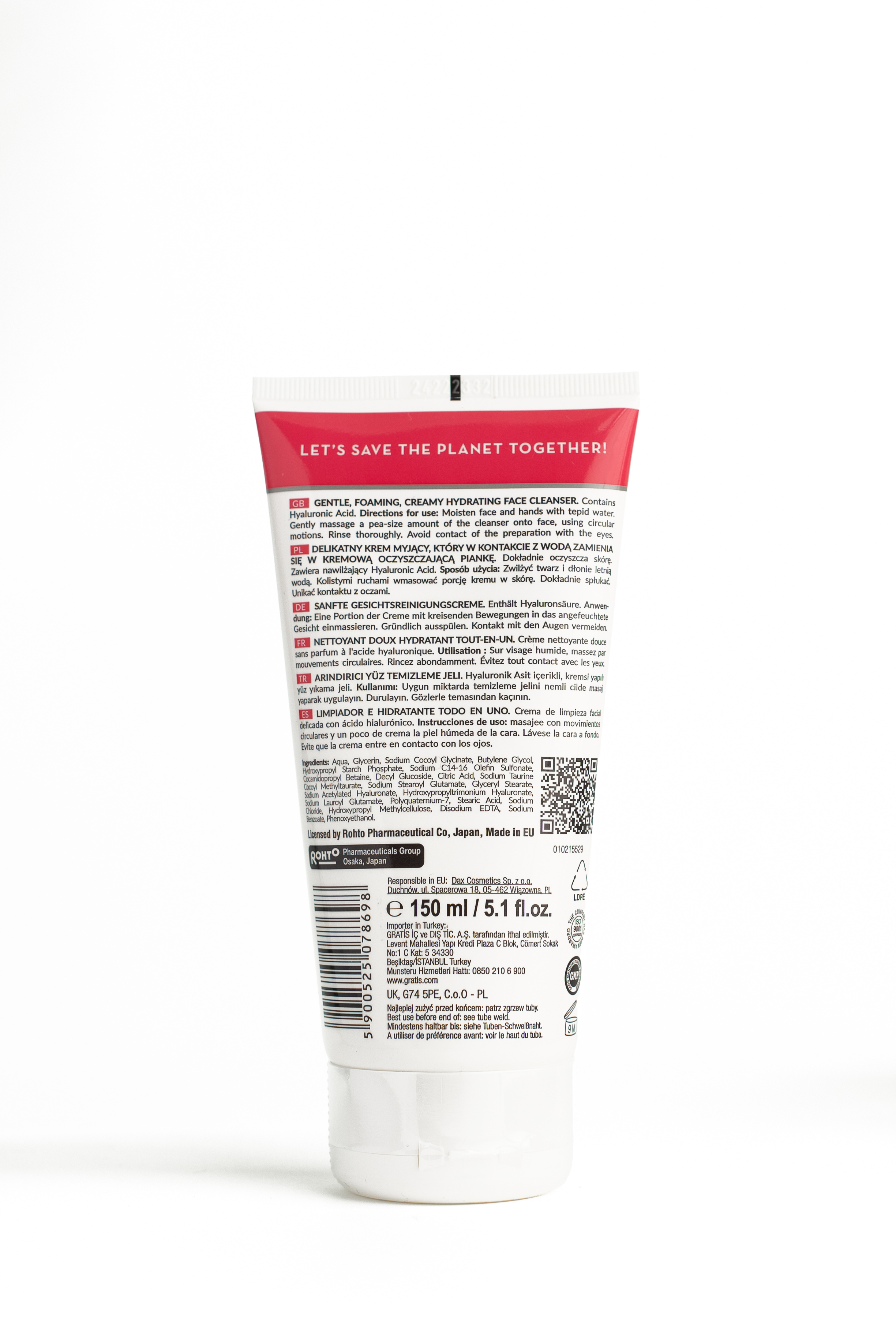 Hada Labo Tokyo Gentle Hydrating Cleanser 150 Ml