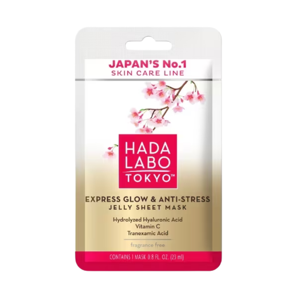 Hada Labo Tokyo Express Glow & Anti-stress Jelly Sheet Mask 20 Ml