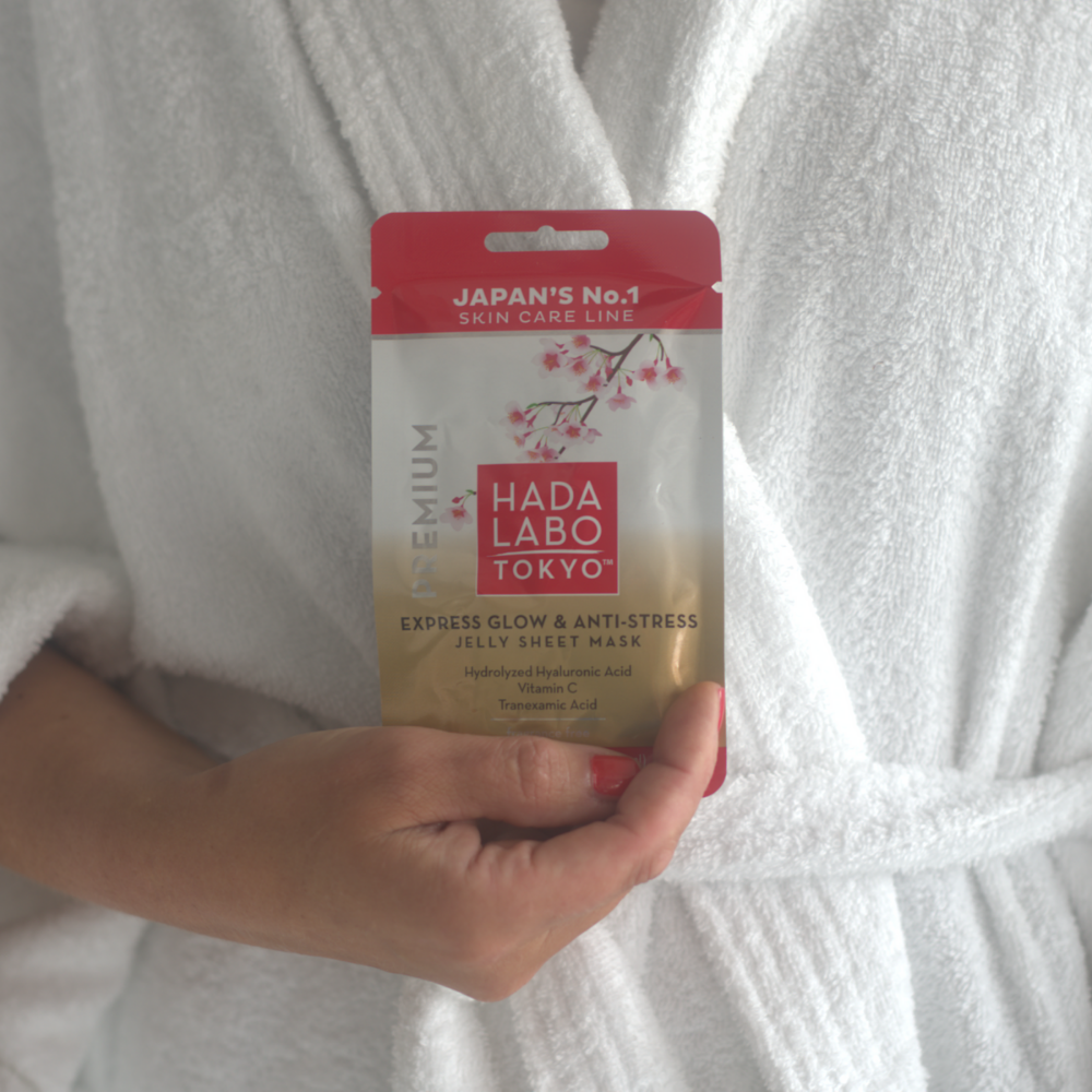 Hada Labo Tokyo Express Glow & Anti-stress Jelly Sheet Mask 20 Ml