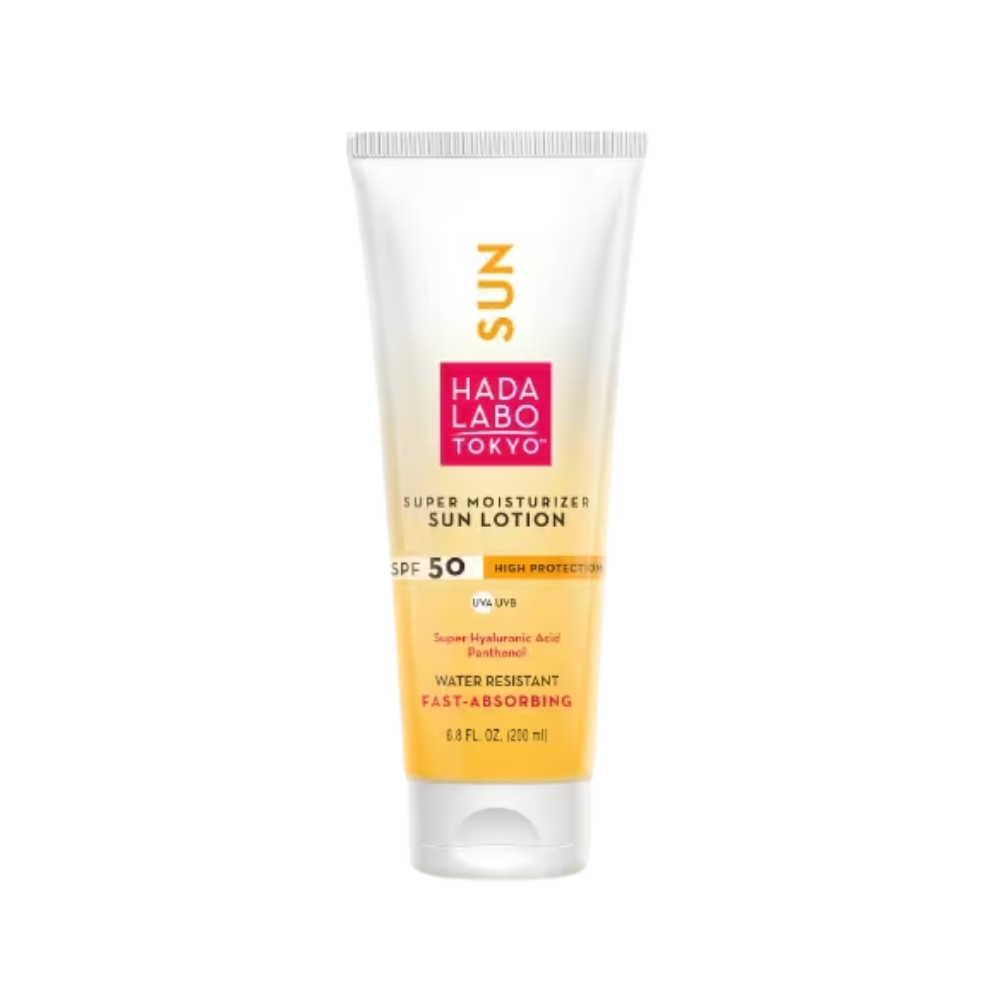 Hada Labo Tokyo Super Moisturizing Sun Lotion Spf50+ Fast Absorbing 200 Ml