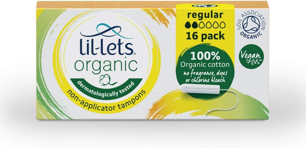 Lilletts Organic Non-applicator Tampons Regular 16’s (20692)