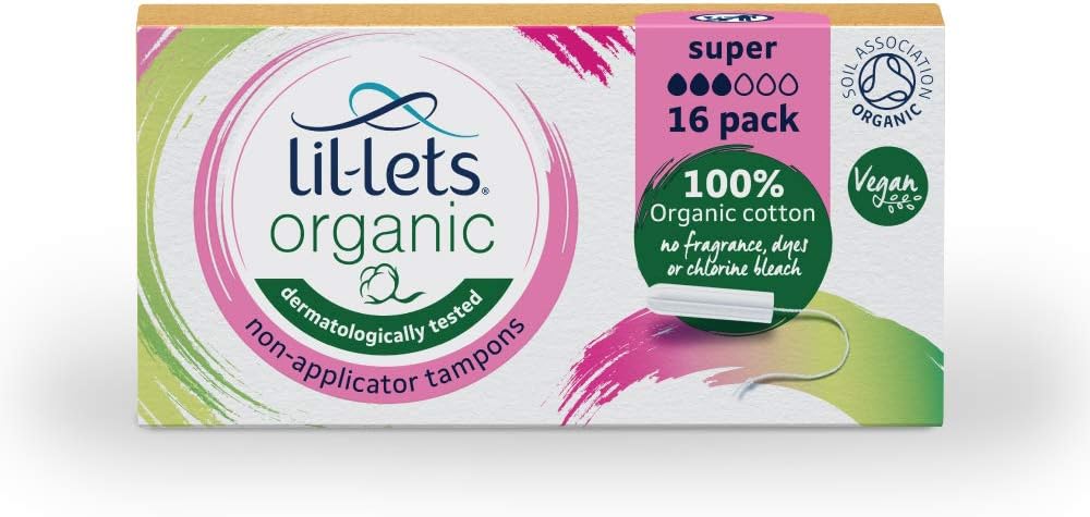 Lilletts Organic Non-applicator Tampons Super 16’s (20690)