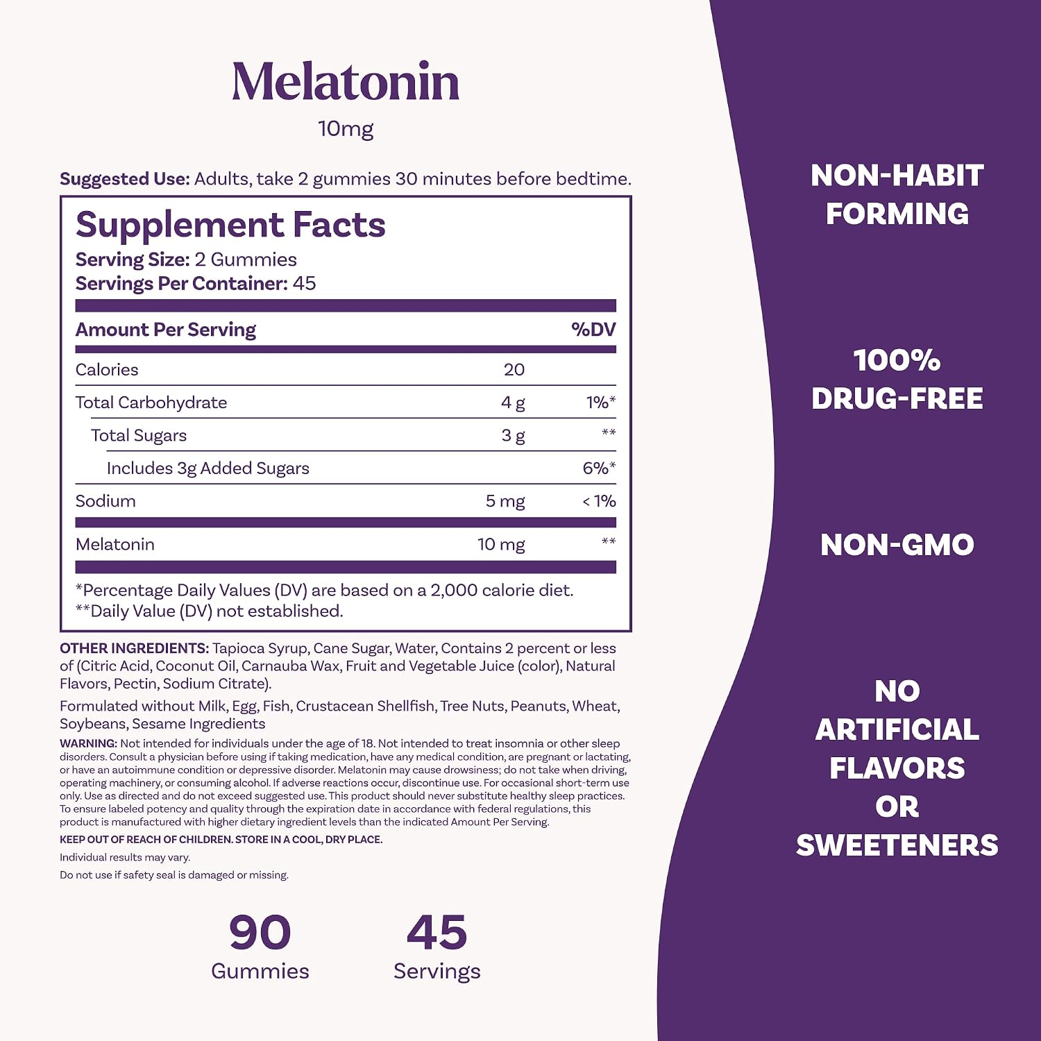 Natrol Melatonin 10mg Per Serving Strawberry 90 Gummies – Helps You Fall Asleep Faster & Stay Asleep Longer