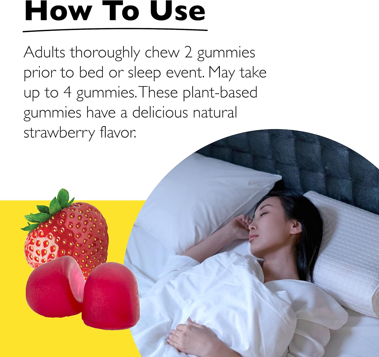 Bach Rescue Plus Sleep Melatonin 5mg Per Serving Strawberry 60 Gummies – Healthy Sleep Cycle Support