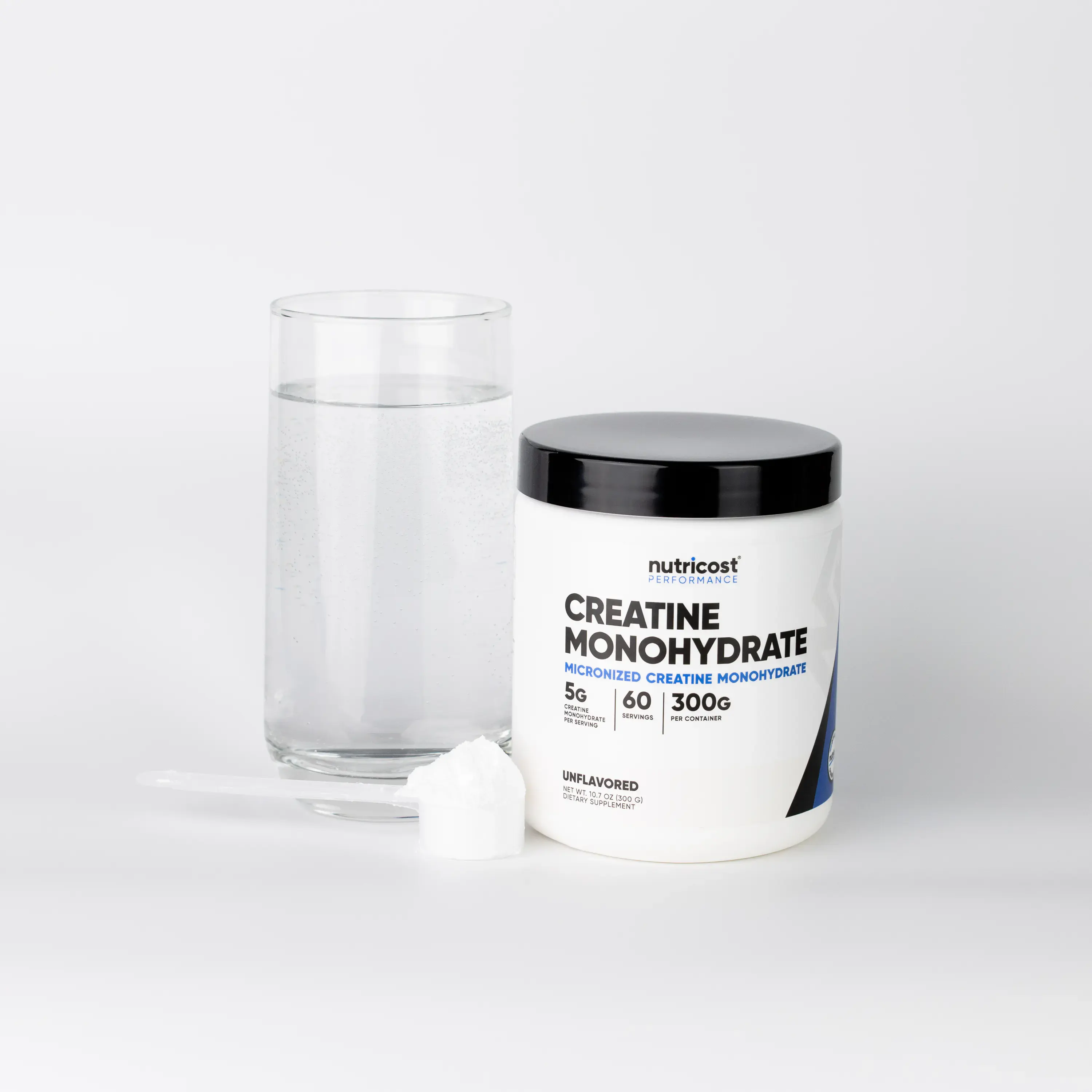 Nutricost Creatine Monohydrate Unflavoured 300g – 5g Per Serving For Strength & Performance