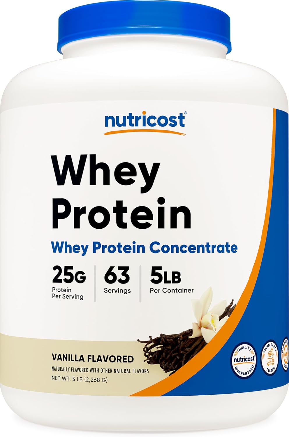 Nutricost Whey Protein Concentrate Vanilla 5lb – High-quality Protein For Muscle Growth & Recovery