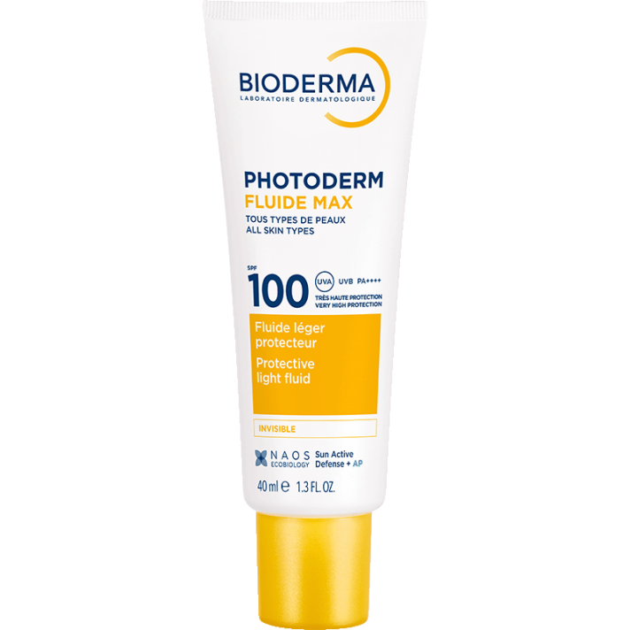 Bioderma Photoderm Fluid Max SPF100 40ml Protective Light Fluid For Sensitive Skin With Very High UVA/UVB Protection