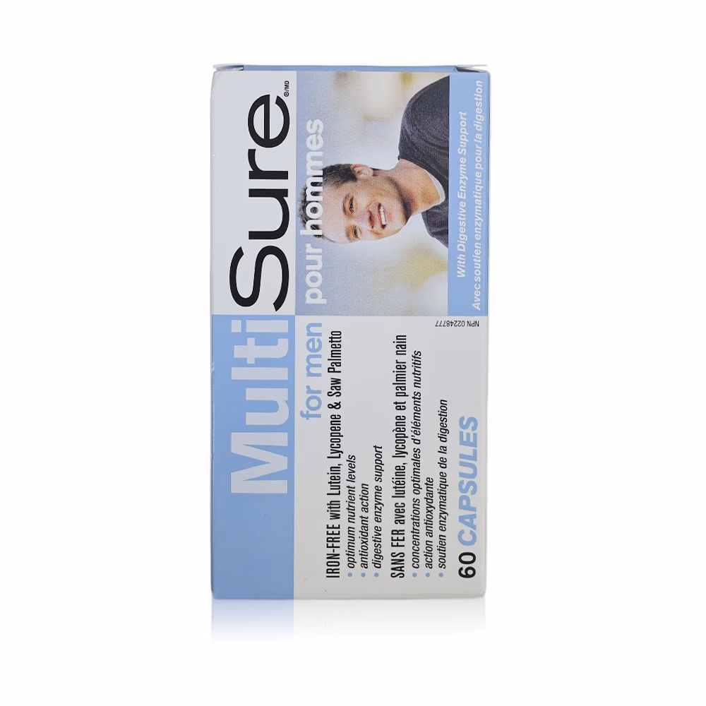 Webber Naturals Multisure Men Capsules 60's For Men's Health, Energy, Immunity & Daily Nutrition
