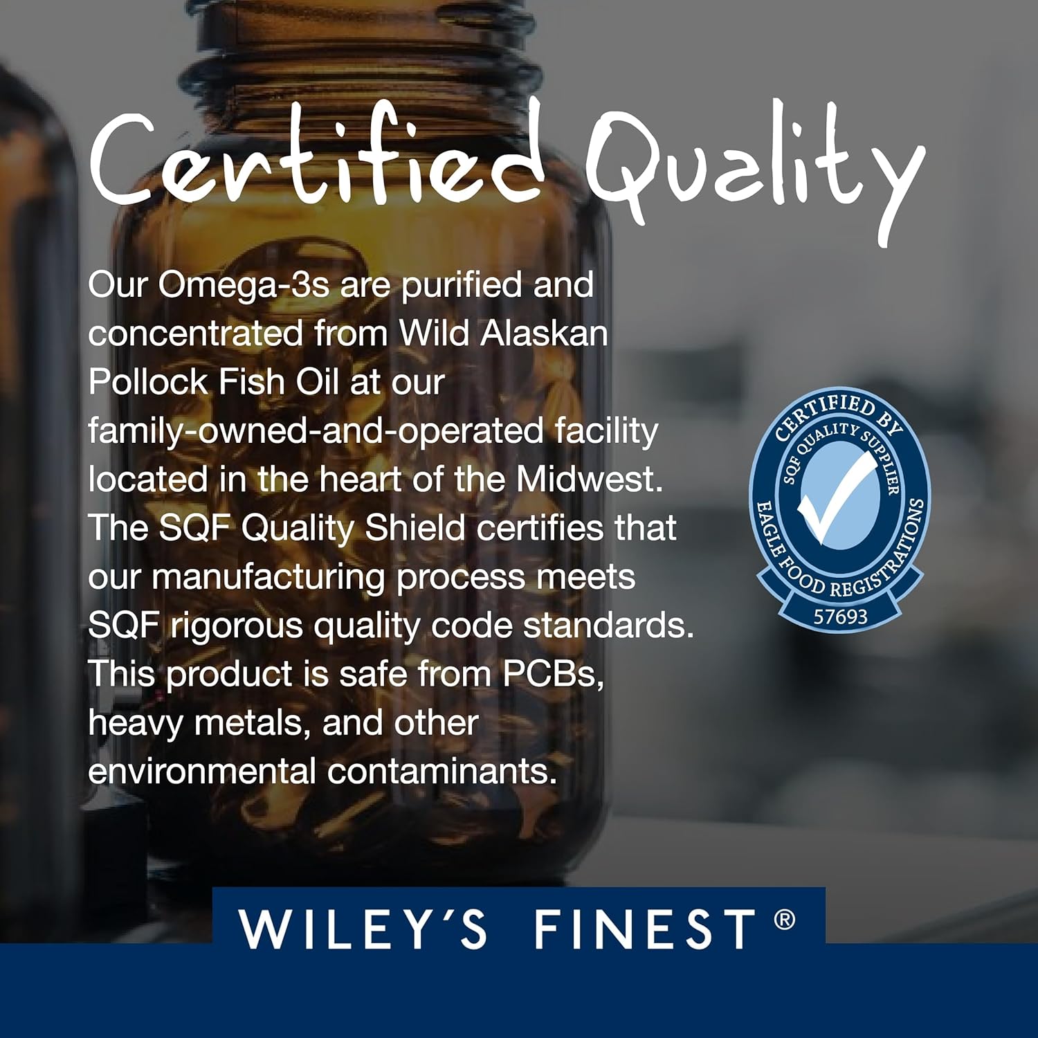 Wiley's Finest Peak Epa Omega-3 Fish Oil Softgels 60's For Heart, Joint & Cardiovascular Health