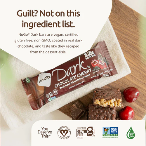 Nugo Dark Chocolate Pretzel Protein Bar 50g With 10g Plant Protein, Vegan & Gluten Free