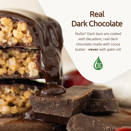 Nugo Dark Chocolate Pretzel Protein Bar 50g With 10g Plant Protein, Vegan & Gluten Free