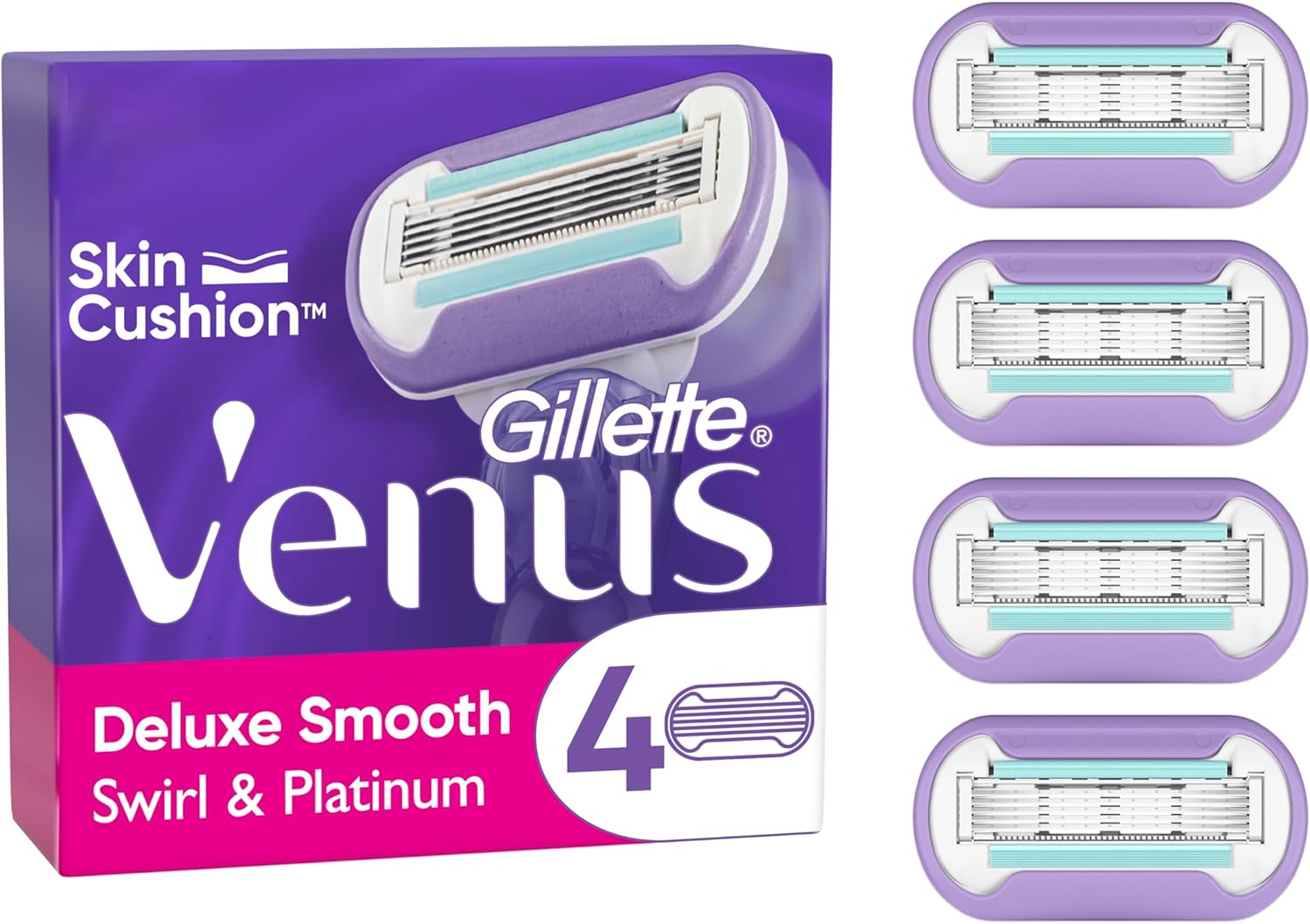 Venus Swirl Razor Cartridges 4's