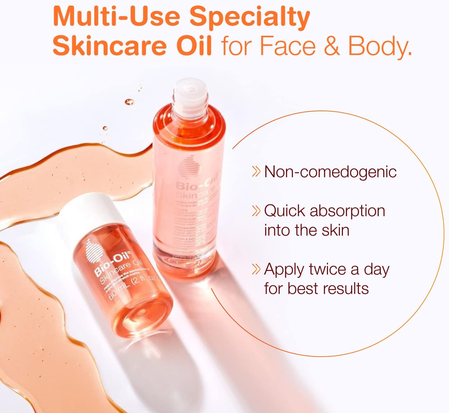 Bio-oil Skincare Oil For Scars, Stretch Marks & Uneven Skin Tone 60ml