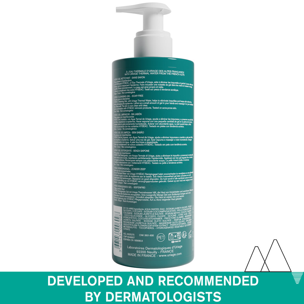 Uriage Hyséac Anti-blemish Cleansing Gel For Oily Skin 500ml