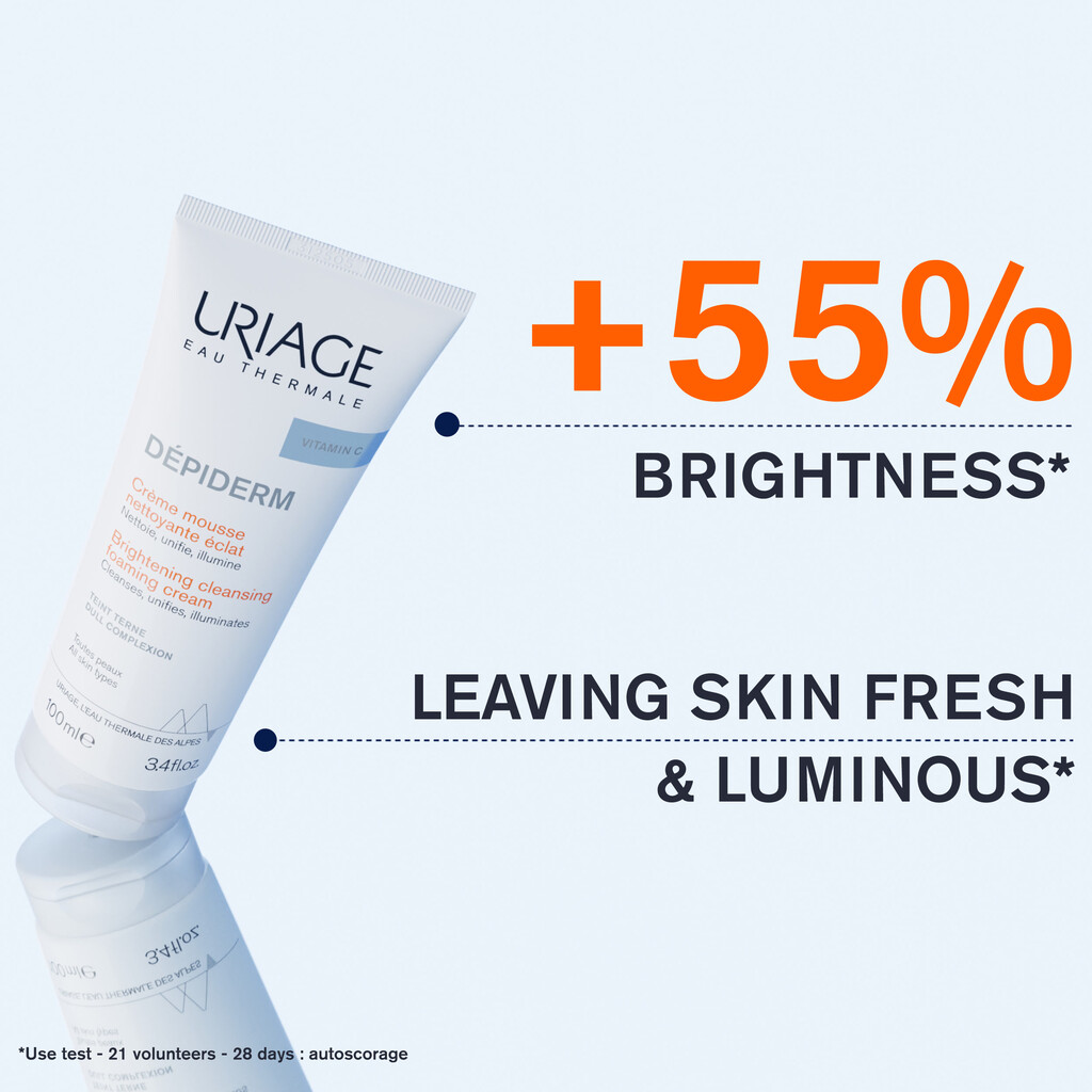 Uriage Dépiderm Brightening Cleansing Foam For Even Skin Tone 100ml