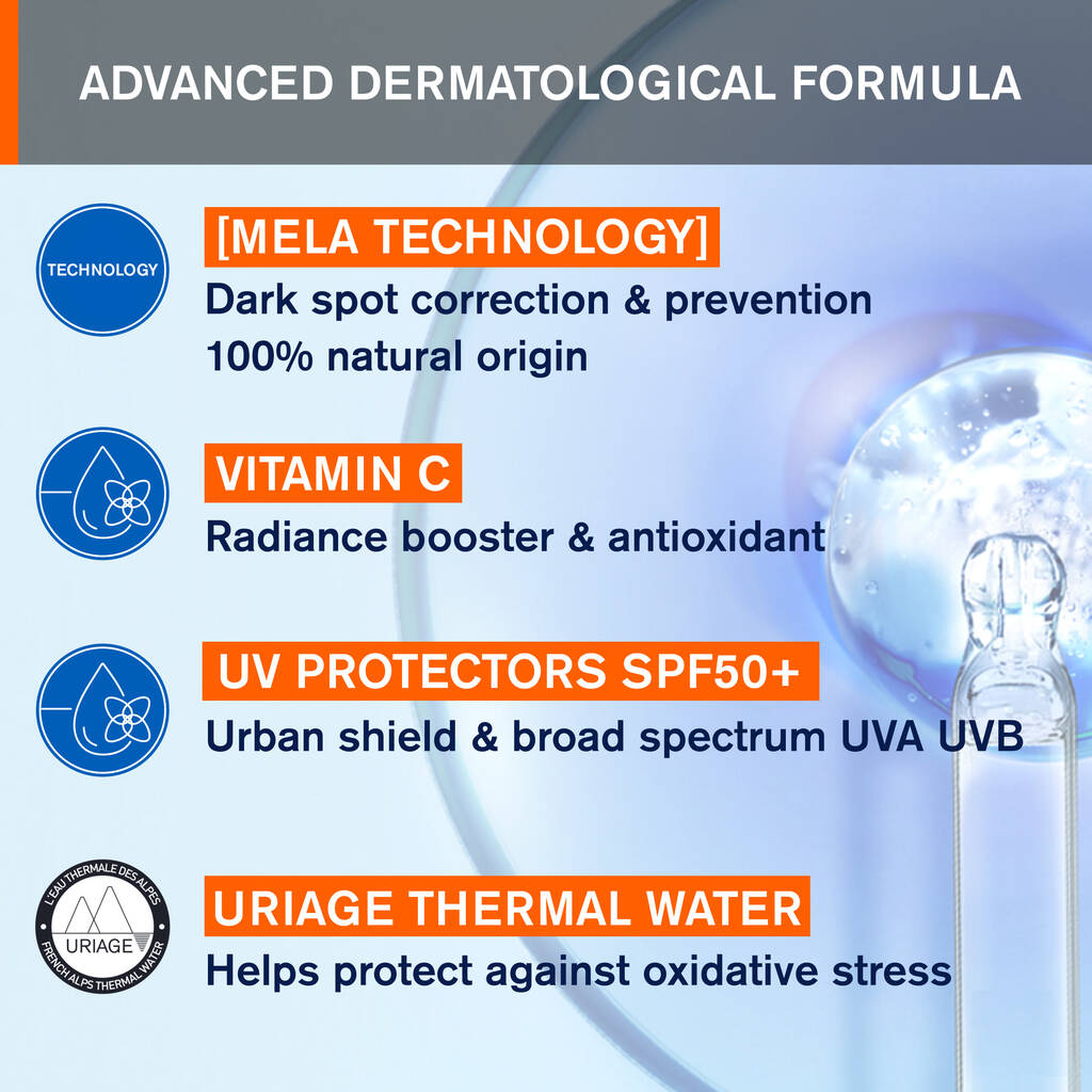 Uriage Dépiderm Spf50+ Anti-dark Spot Fluid For Sun Protection & Brightening 30ml