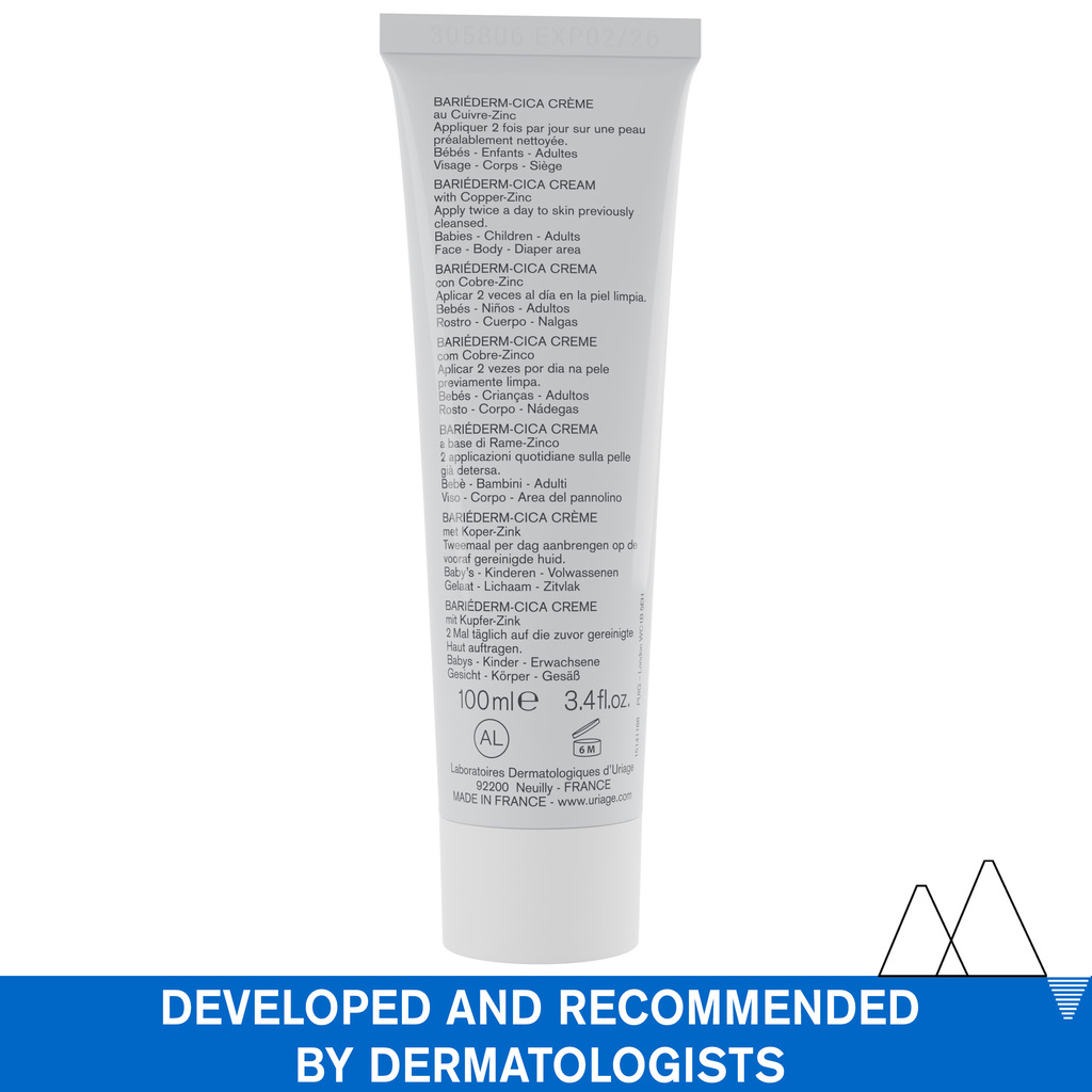 Uriage Bariéderm Cica Cream With Cu-zn For Skin Repair & Protection 100ml