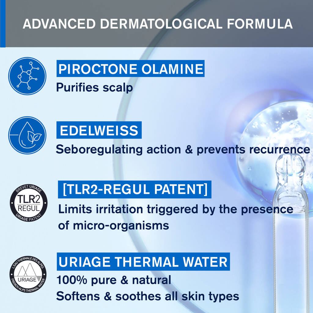 Uriage Ds Hair Soft Balancing Shampoo For Scalp Care 200ml